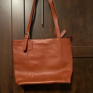 Coach Tan Leather Tote Bag